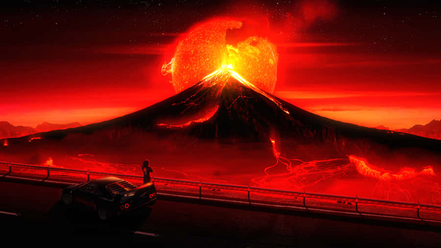 free clipart volcano erupting - photo #10
